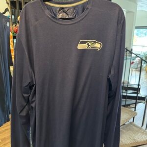 NFL Seahawks Navy Long Sleeve Tee